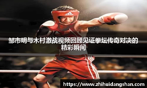 邹市明与木村激战视频回顾见证拳坛传奇对决的精彩瞬间